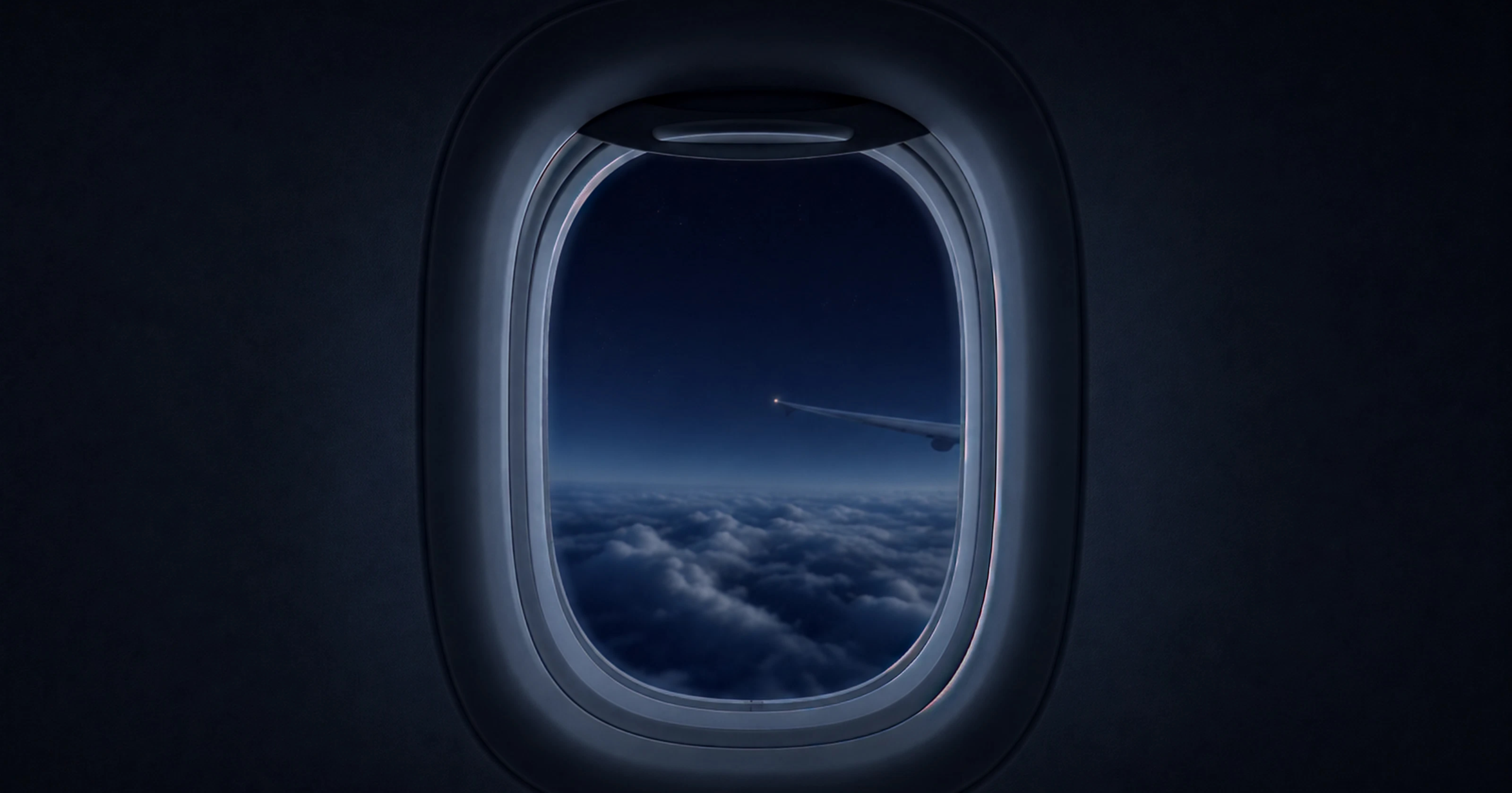 The view from a NOCTURNE sleeper suite window at altitude